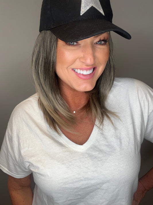 Topless Beach Sandy & Short (Hat Wig)