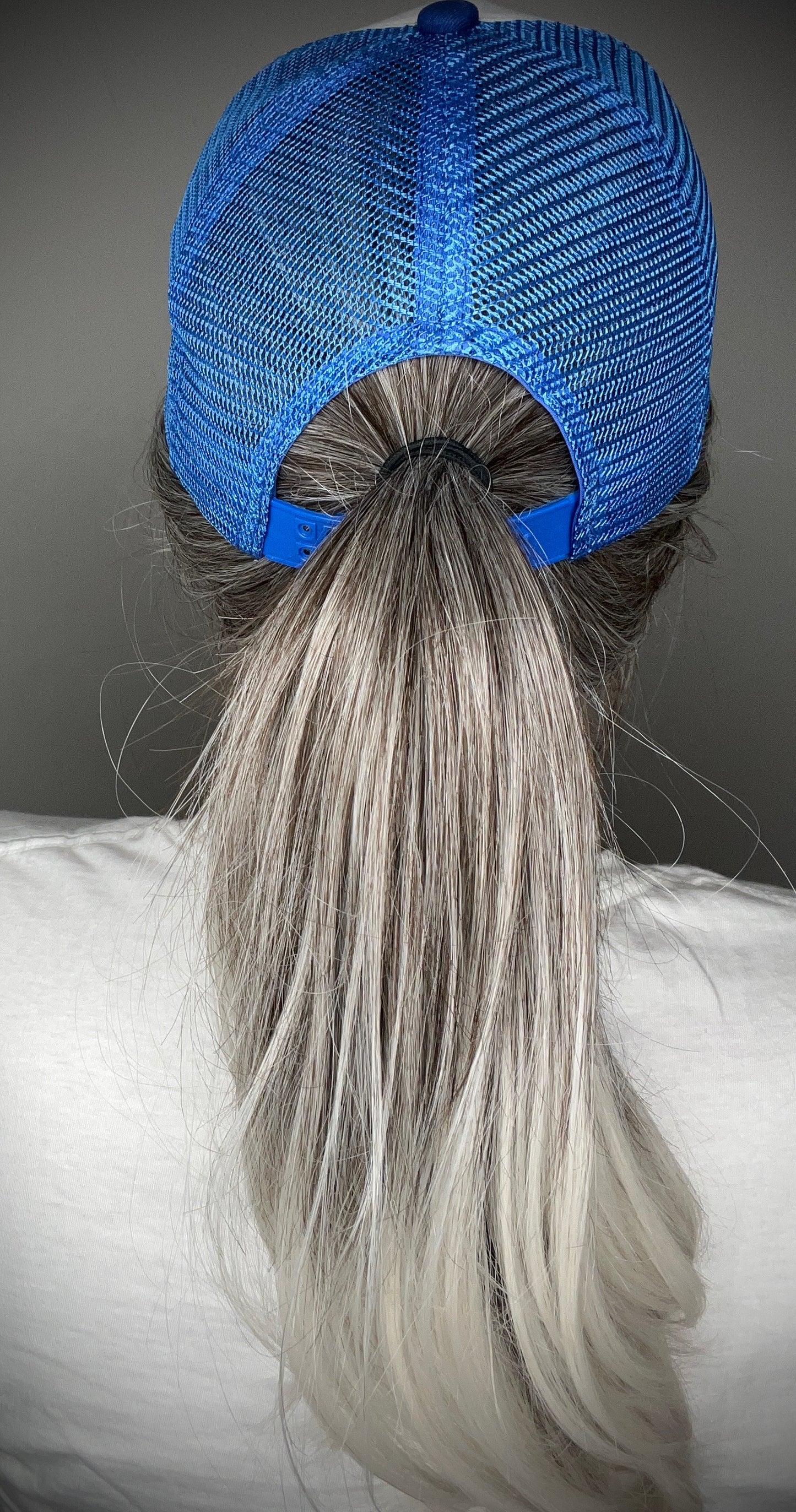 Topless Beach White Sands Long  (Hat Wig)