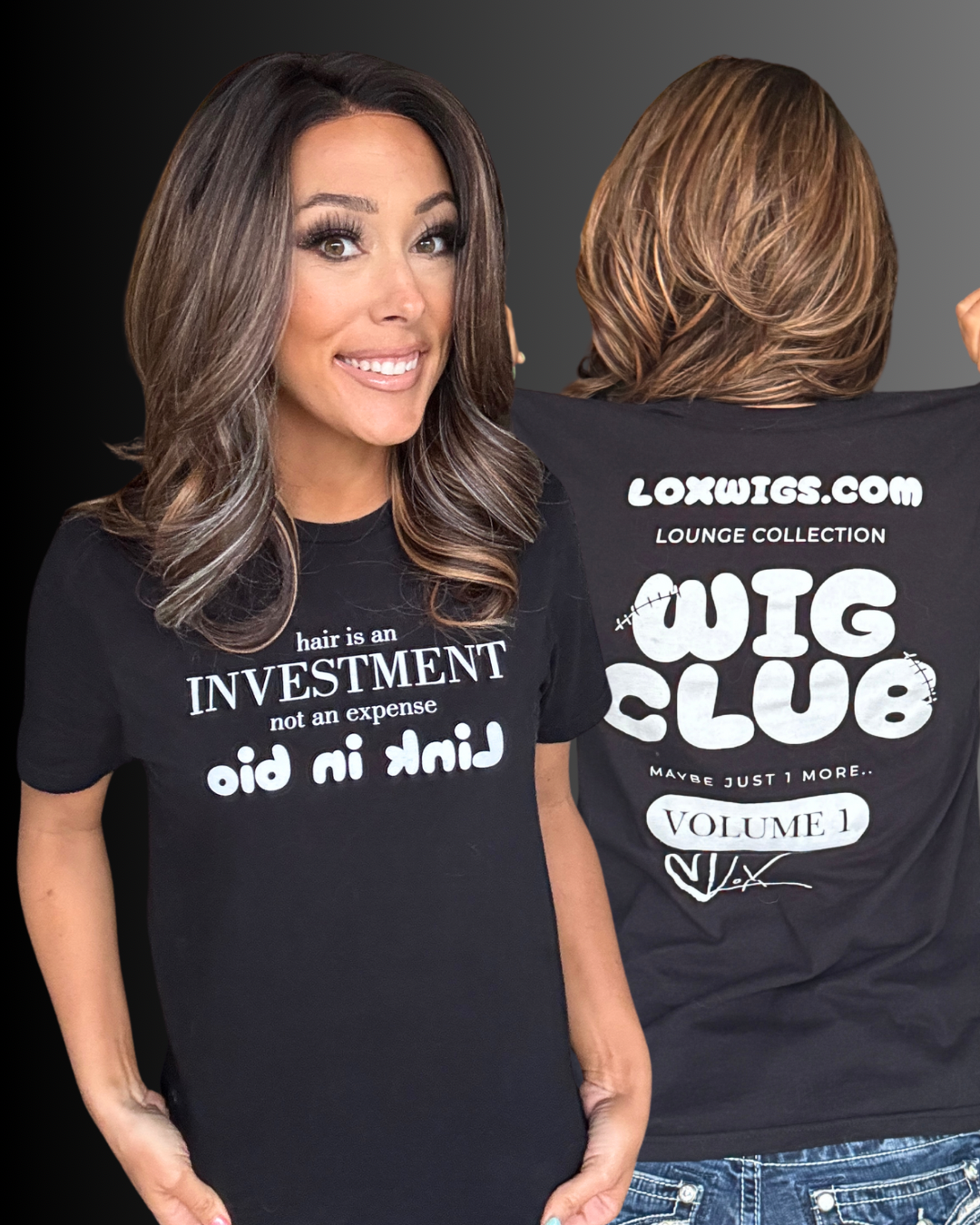 Wig Club (Link in Bio) T-shirt