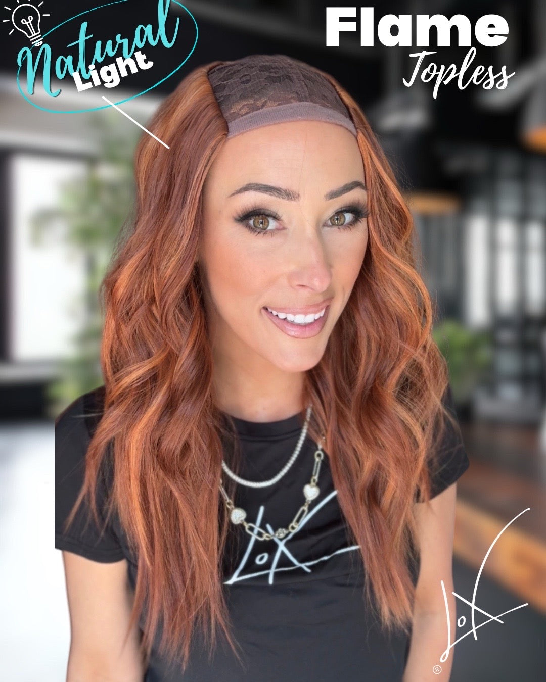 Topless Flame (Hat Wig)