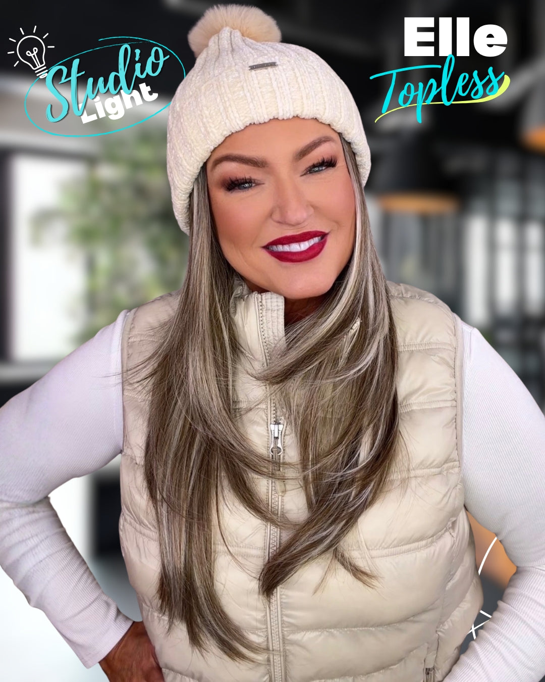 *Topless Elle (Hat Wig)