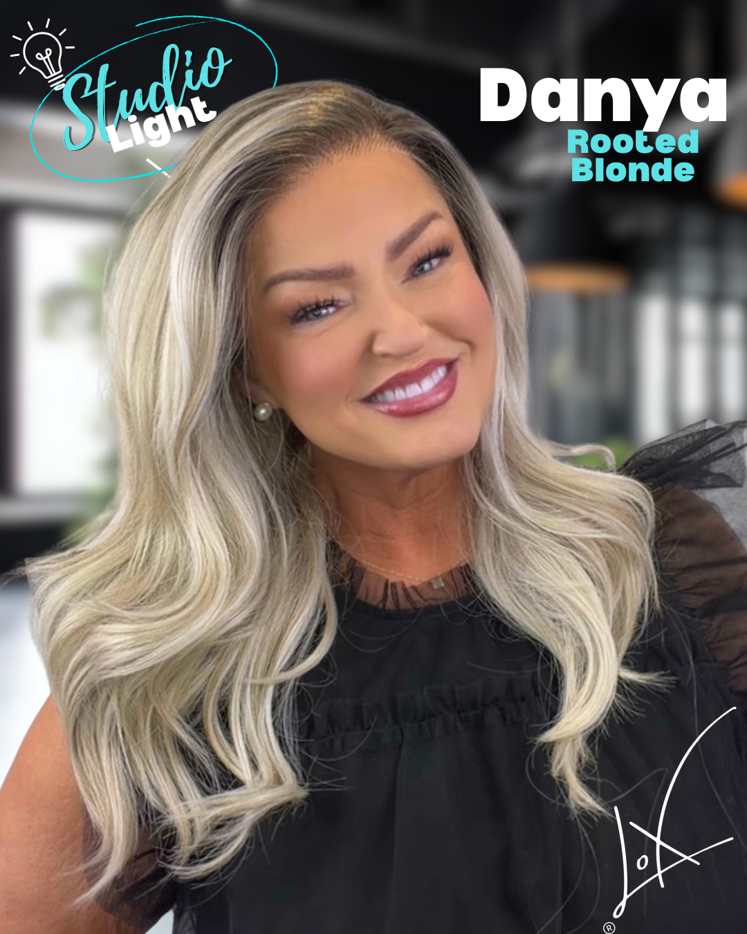 Danya Rooted Blonde