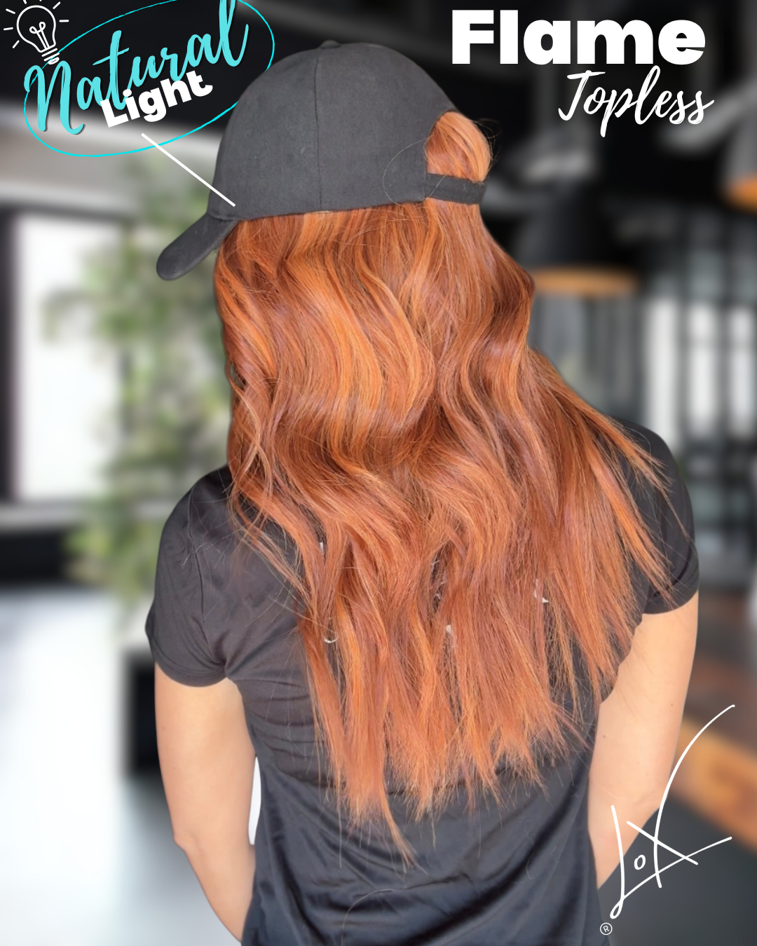Topless Flame (Hat Wig)