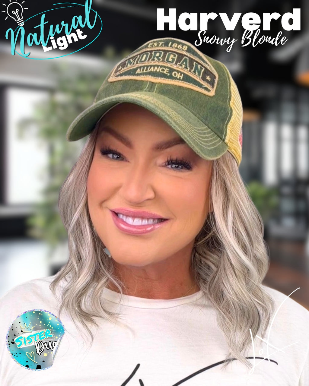 Topless Harvard Snowy Blonde (Hat Wig)*