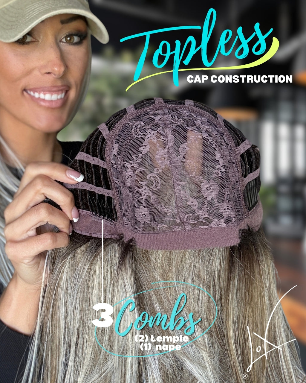 *Topless Elle (Hat Wig)