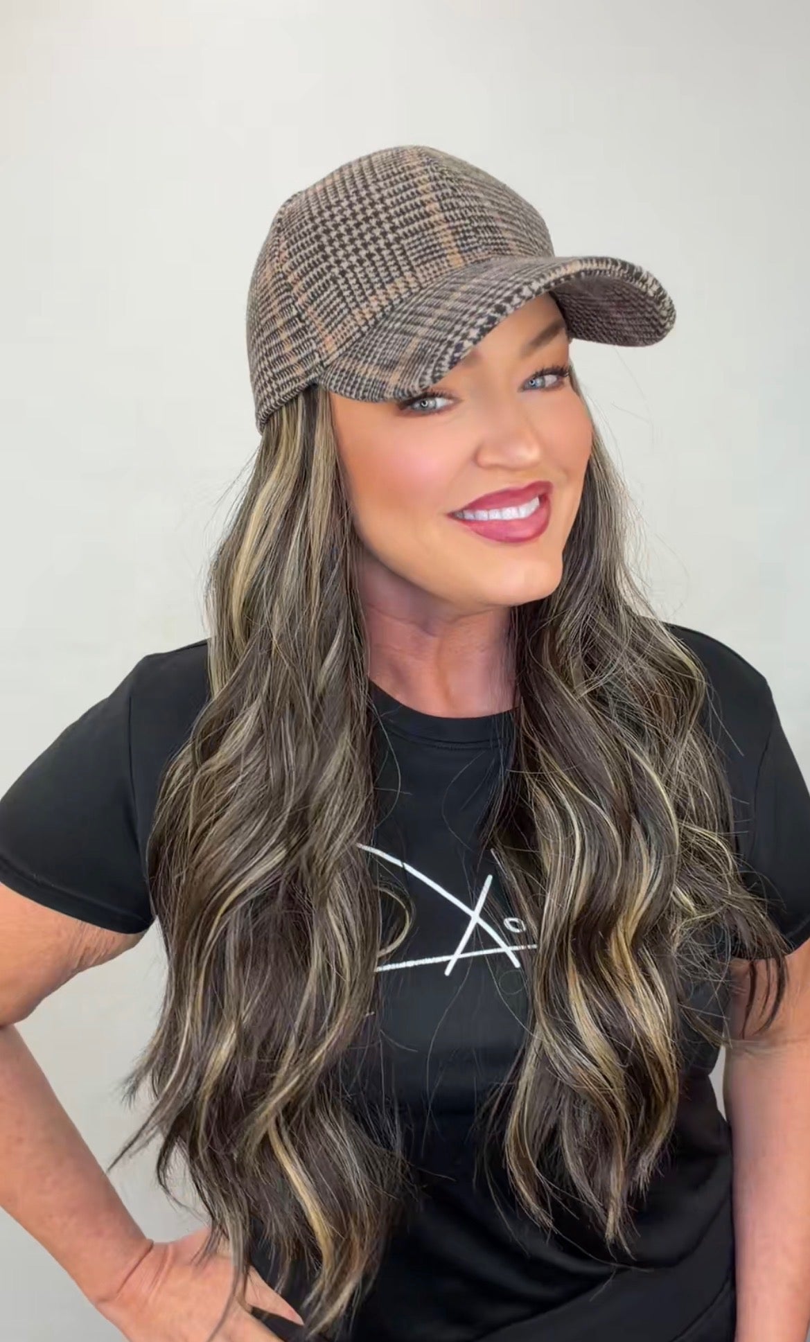 Topless Sunlit Chestnut Long (Hat Wig)